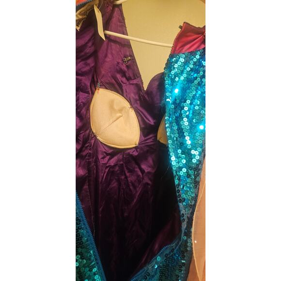 Stunning handmade Halloween costume Ursula mermaid xs Blue purple pink Nov Ship - Picture 6 of 6